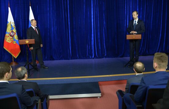 Russian President Vladimir Putin's working trip to Novosibirsk