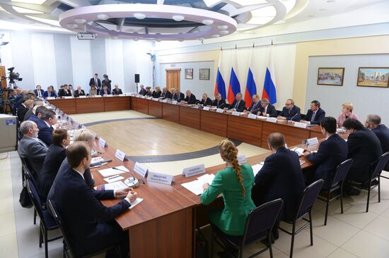 Russian President Vladimir Putin's working trip to Novosibirsk