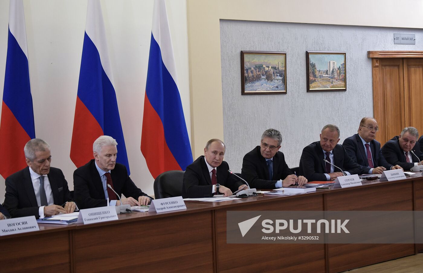 Russian President Vladimir Putin's working trip to Novosibirsk