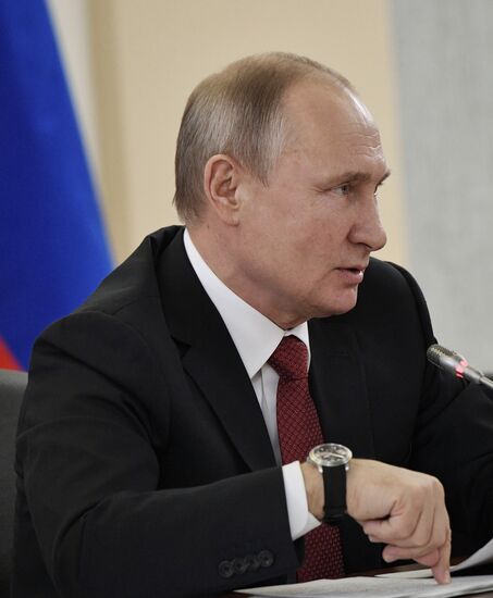 Russian President Vladimir Putin's working trip to Novosibirsk