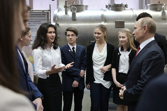 Russian President Vladimir Putin's working trip to Novosibirsk