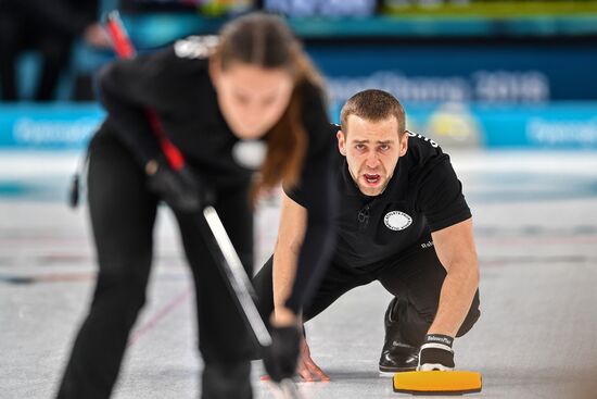 2018 Olympics. Curling. Mixed doubles. Russia vs. Norway