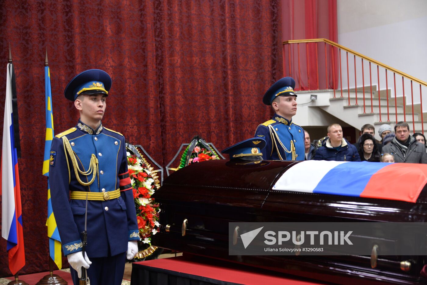 Paying last respects to Major Roman Filipov in Voronezh