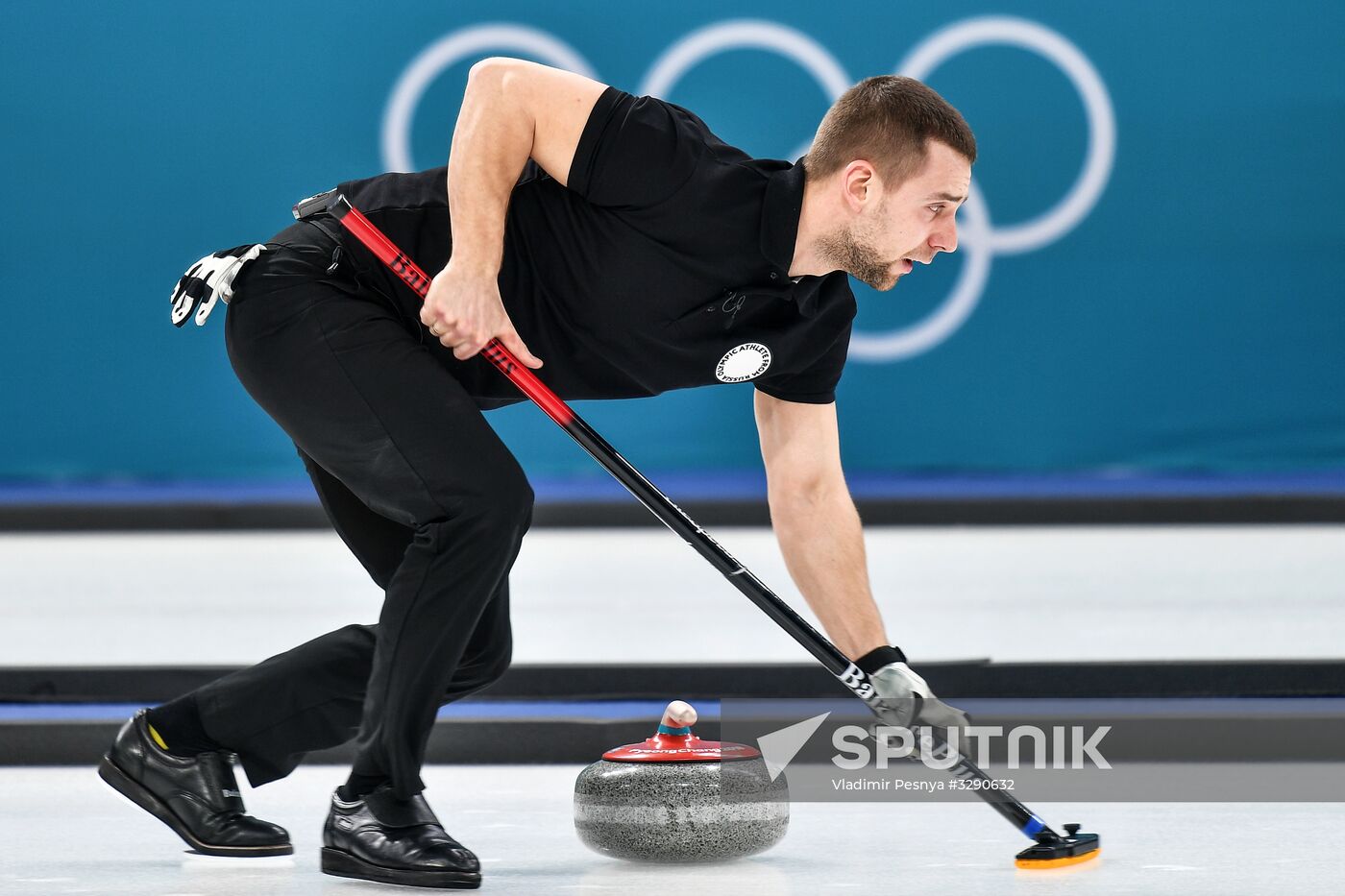 2018 Winter Olympics. Russia vs Norway Mixed Curling