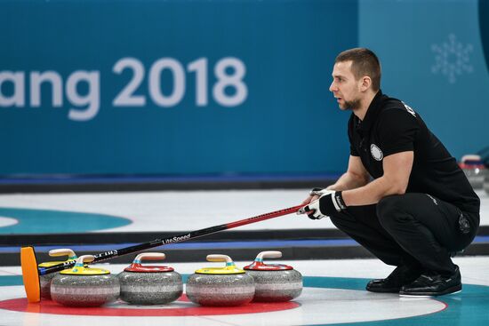 2018 Winter Olympics. Russia vs Norway Mixed Curling