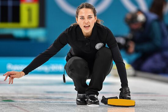 2018 Winter Olympics. Russia vs Norway Mixed Curling