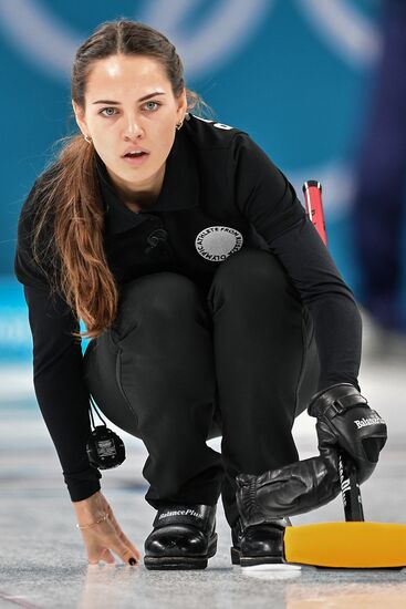 2018 Winter Olympics. Russia vs Norway Mixed Curling
