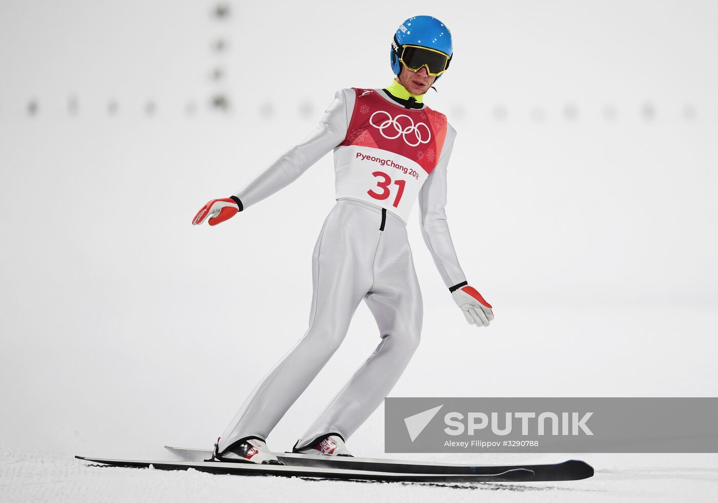 2018 Olympics. Ski jumping. Men's normal hill individual qualification