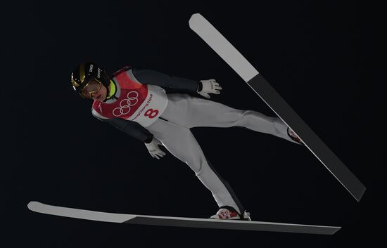 2018 Olympics. Ski jumping. Men's normal hill individual qualification