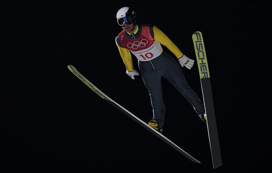 2018 Olympics. Ski jumping. Men's normal hill individual qualification