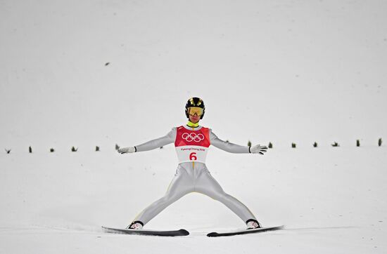 2018 Olympics. Ski jumping. Men's normal hill individual qualification