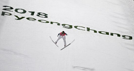 2018 Olympics. Ski jumping. Men's normal hill individual qualification