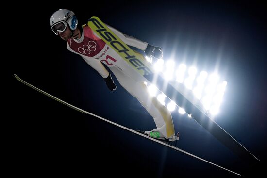 2018 Olympics. Ski jumping. Men's normal hill individual qualification