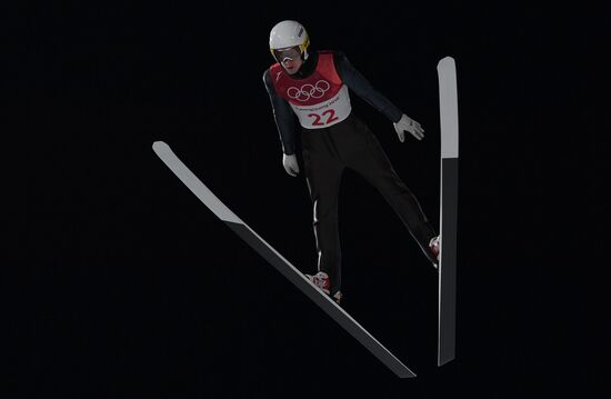 2018 Olympics. Ski jumping. Men's normal hill individual qualification