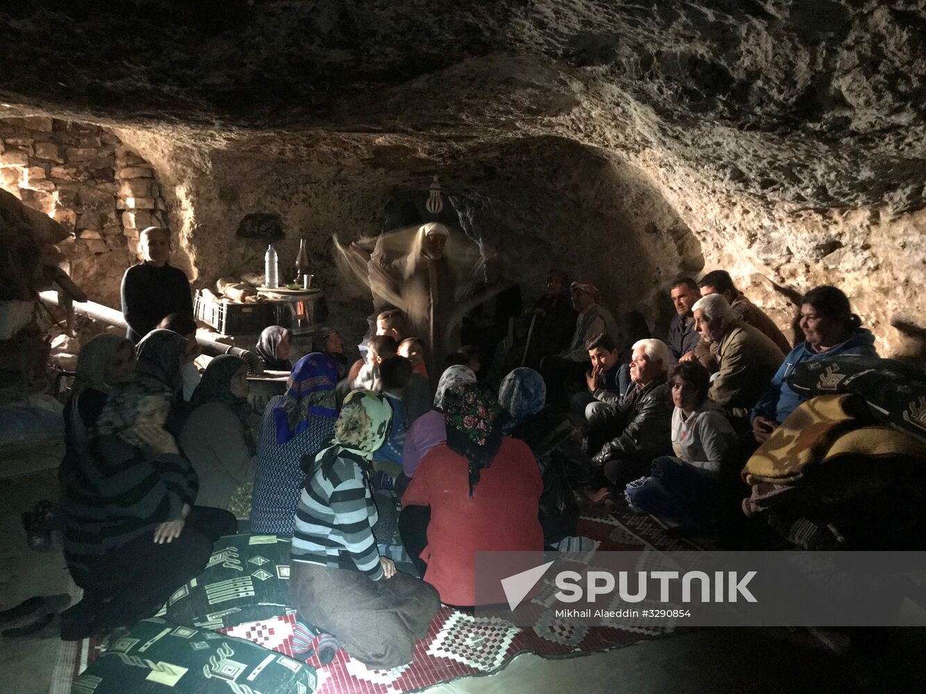 Aftermath of shelling of Afrin in Syria