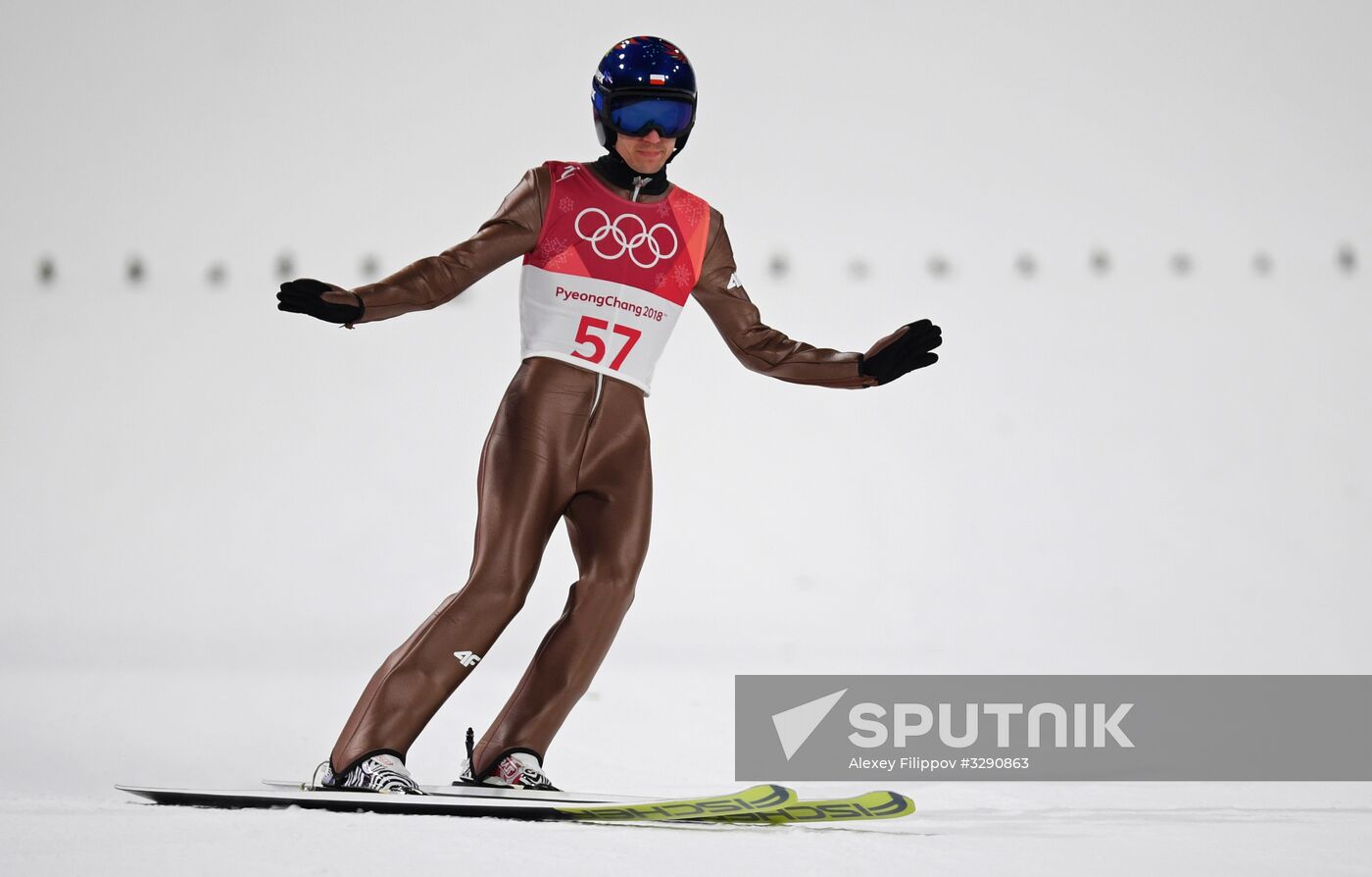 2018 Olympics. Ski jumping. Men's normal hill individual qualification