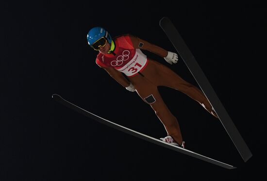 2018 Olympics. Ski jumping. Men's normal hill individual qualification