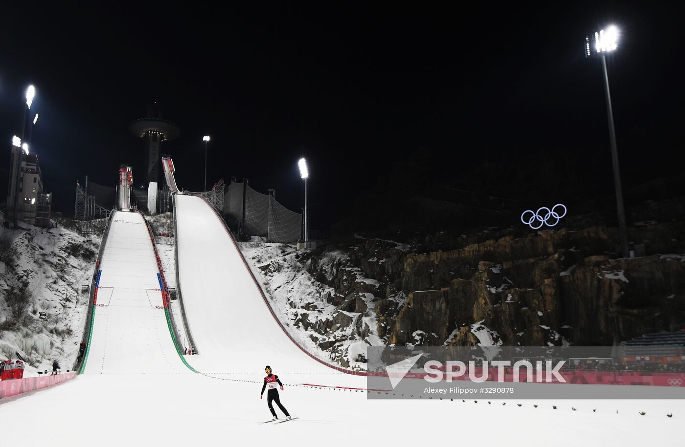2018 Olympics. Ski jumping. Men's normal hill individual qualification