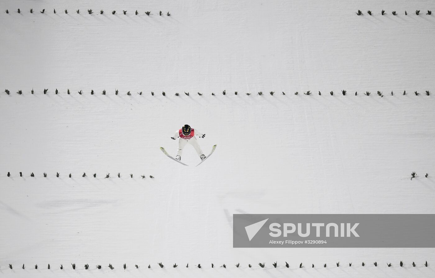 2018 Olympics. Ski jumping. Men's normal hill individual qualification