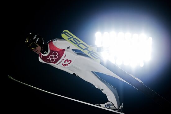 2018 Olympics. Ski jumping. Men's normal hill individual qualification