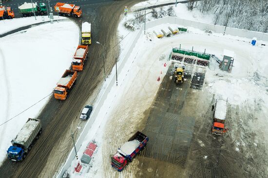 Snow-melting station on Volokolamskoye Motorway