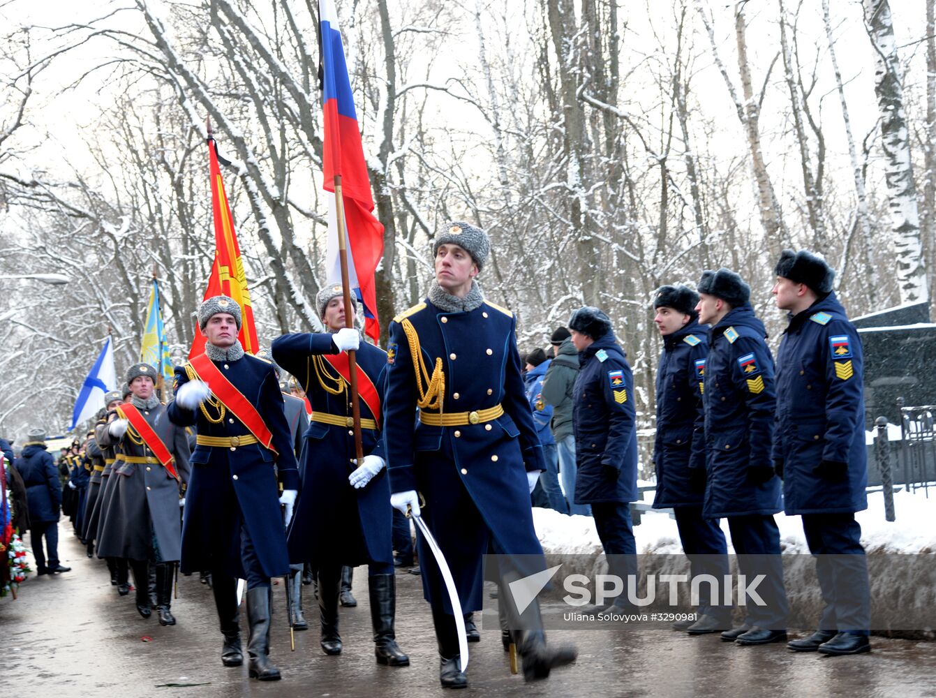 Paying last respects to Major Roman Filipov in Voronezh