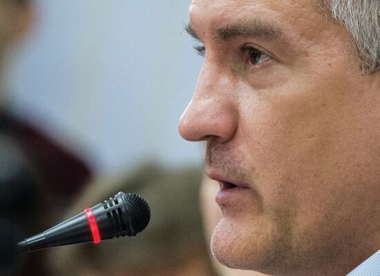 Head of Republic of Crimea Sergei Aksyonov meets with German delegation