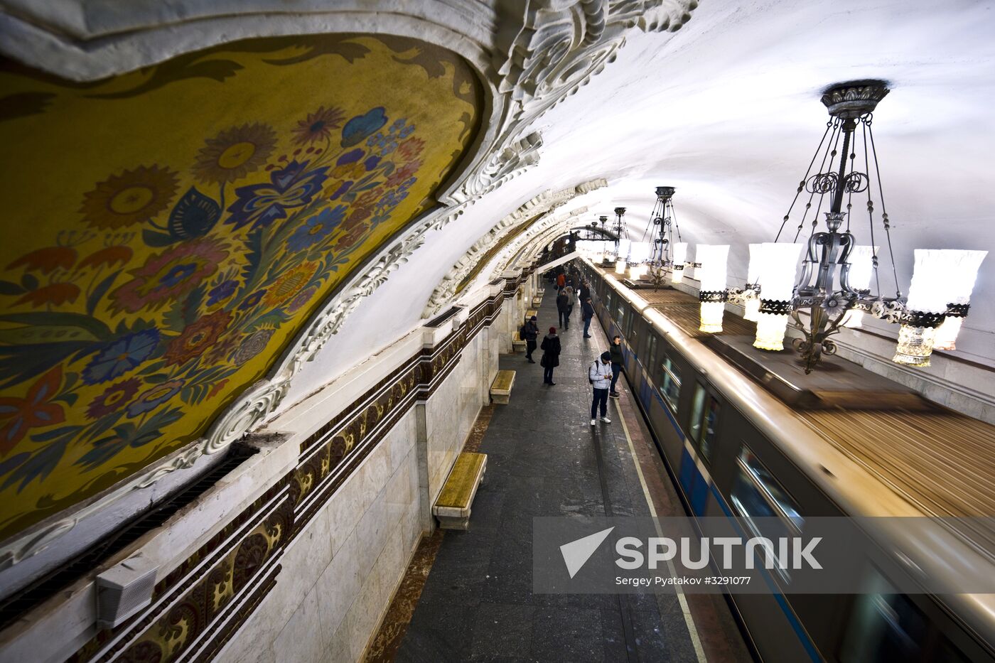 The Kievskaya Station of the Moscow Metro.
