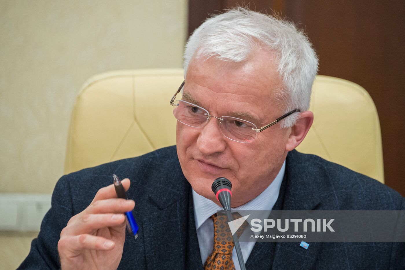 Head of Republic of Crimea Sergei Aksyonov meets with German delegation