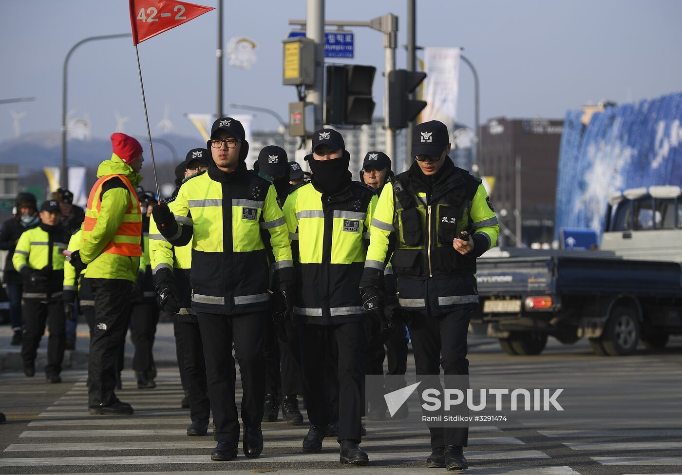 Preparation for 2018 Winter Olympics opening ceremony