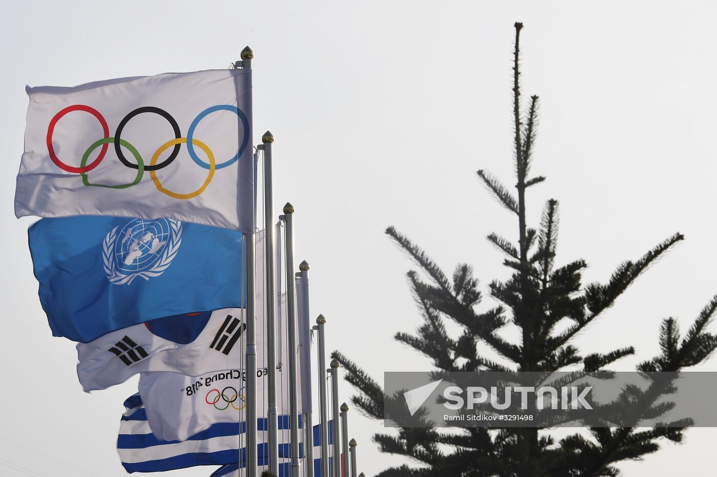 Preparation for 2018 Winter Olympics opening ceremony