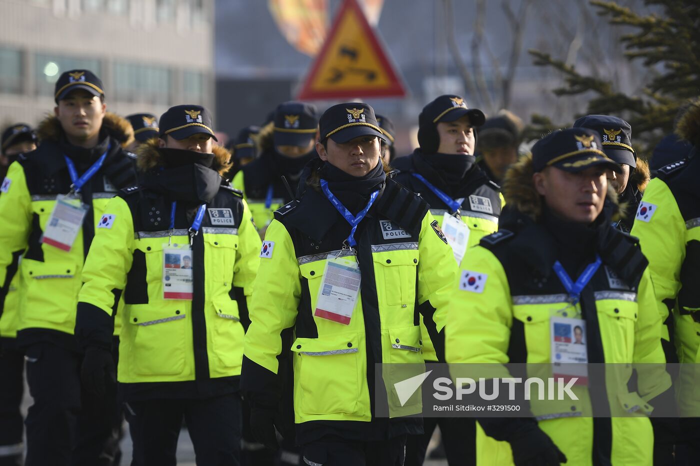 Preparation for 2018 Winter Olympics opening ceremony