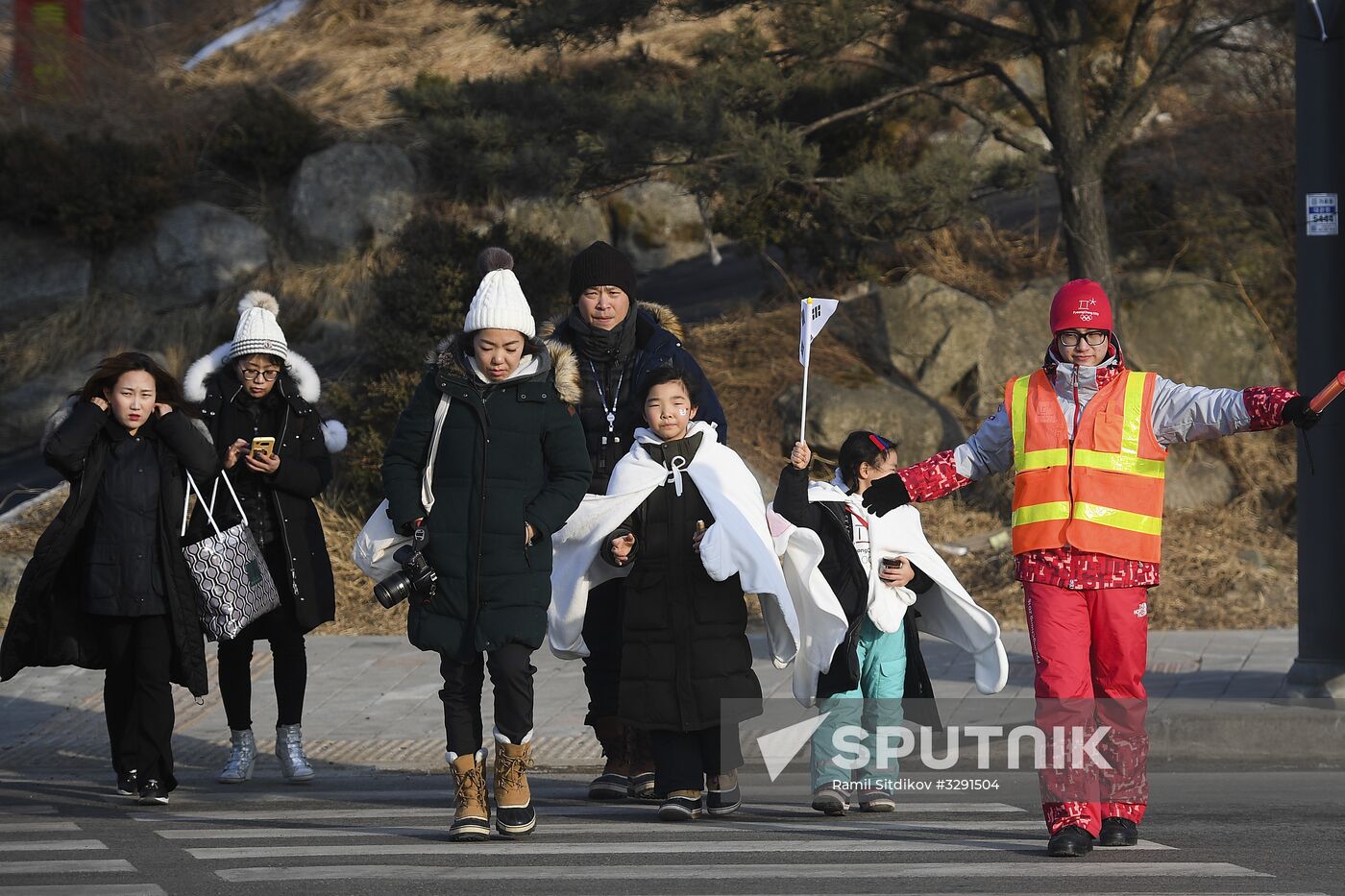 Preparation for 2018 Winter Olympics opening ceremony