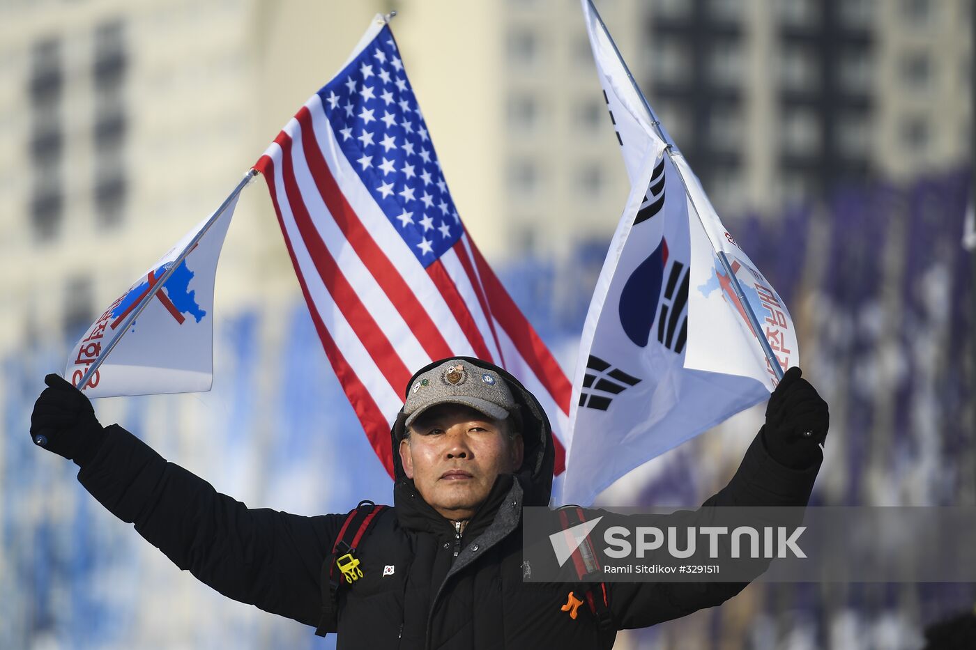Preparation for 2018 Winter Olympics opening ceremony