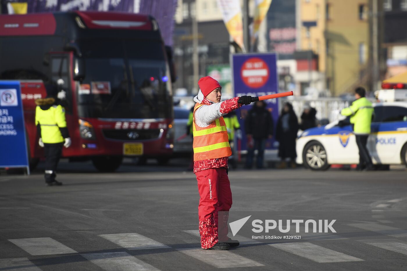 Preparation for 2018 Winter Olympics opening ceremony
