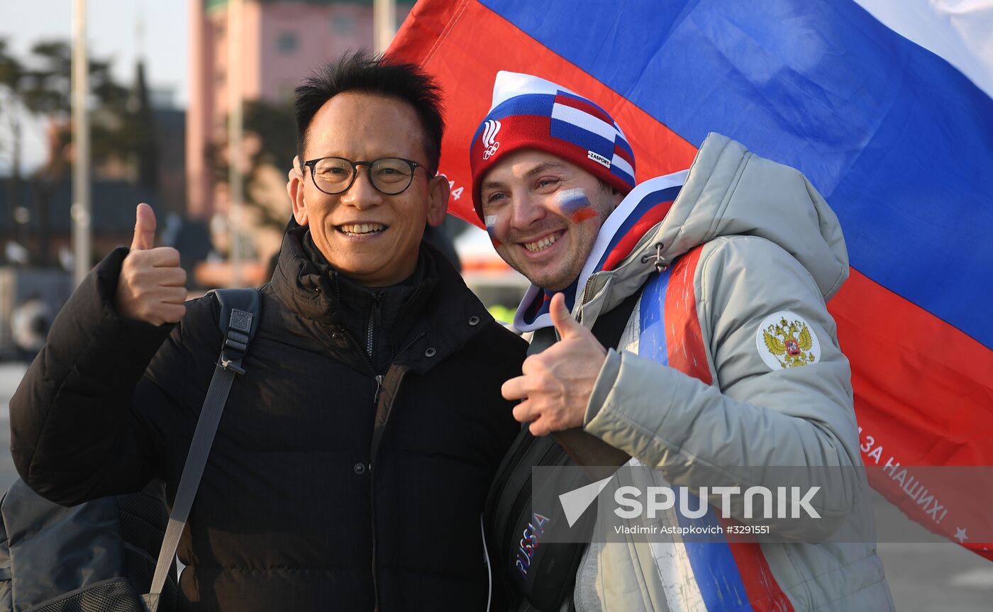 Preparation for 2018 Winter Olympics opening ceremony