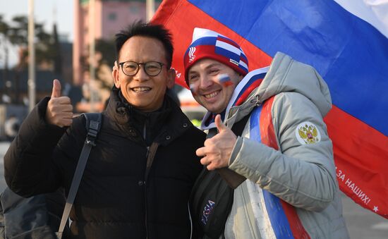 Preparation for 2018 Winter Olympics opening ceremony