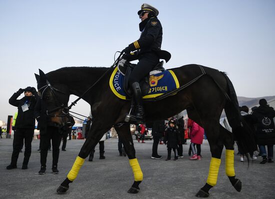 Preparation for 2018 Winter Olympics opening ceremony