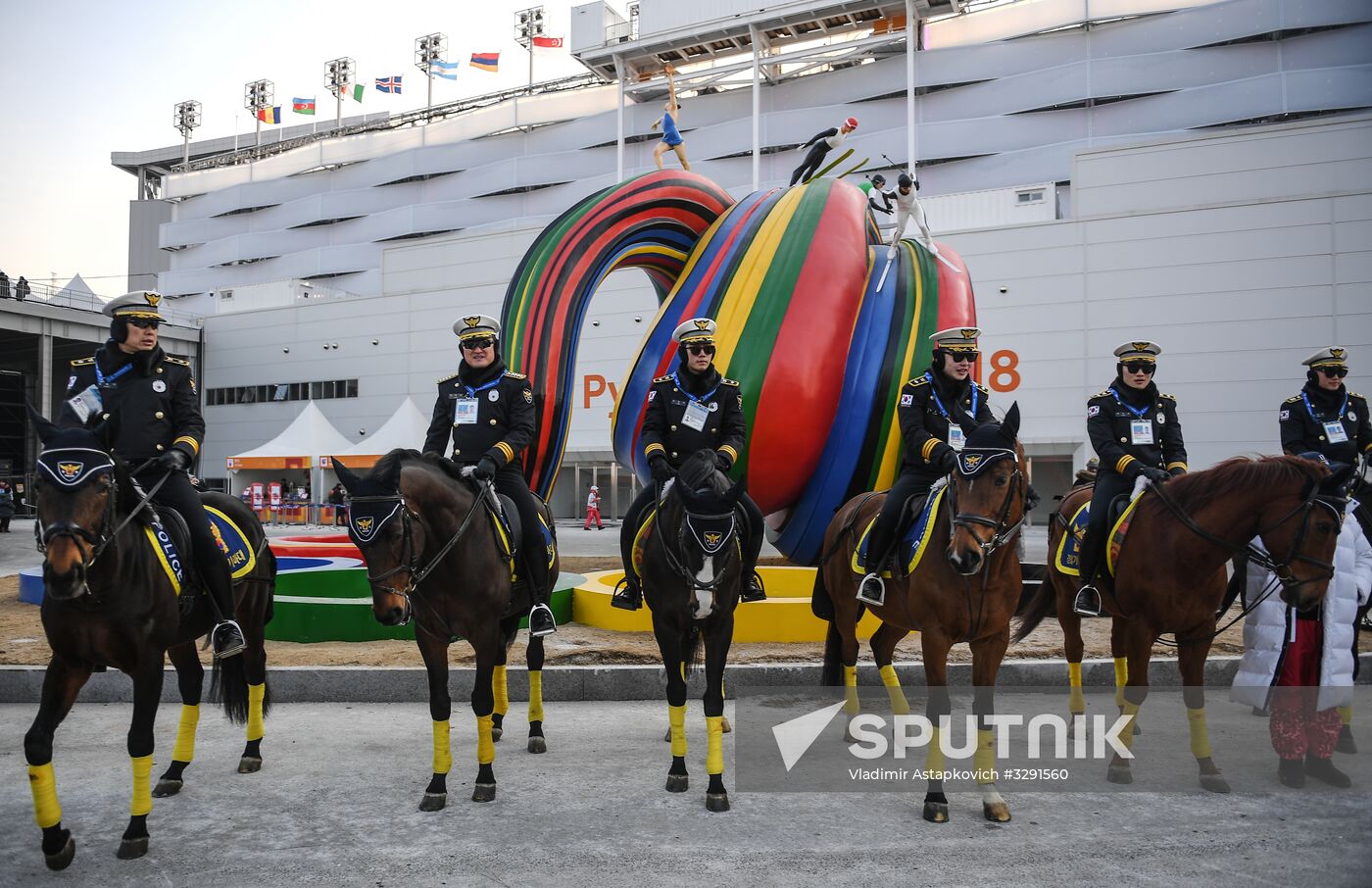 Preparation for 2018 Winter Olympics opening ceremony