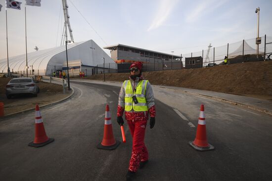 Preparation for 2018 Winter Olympics opening ceremony