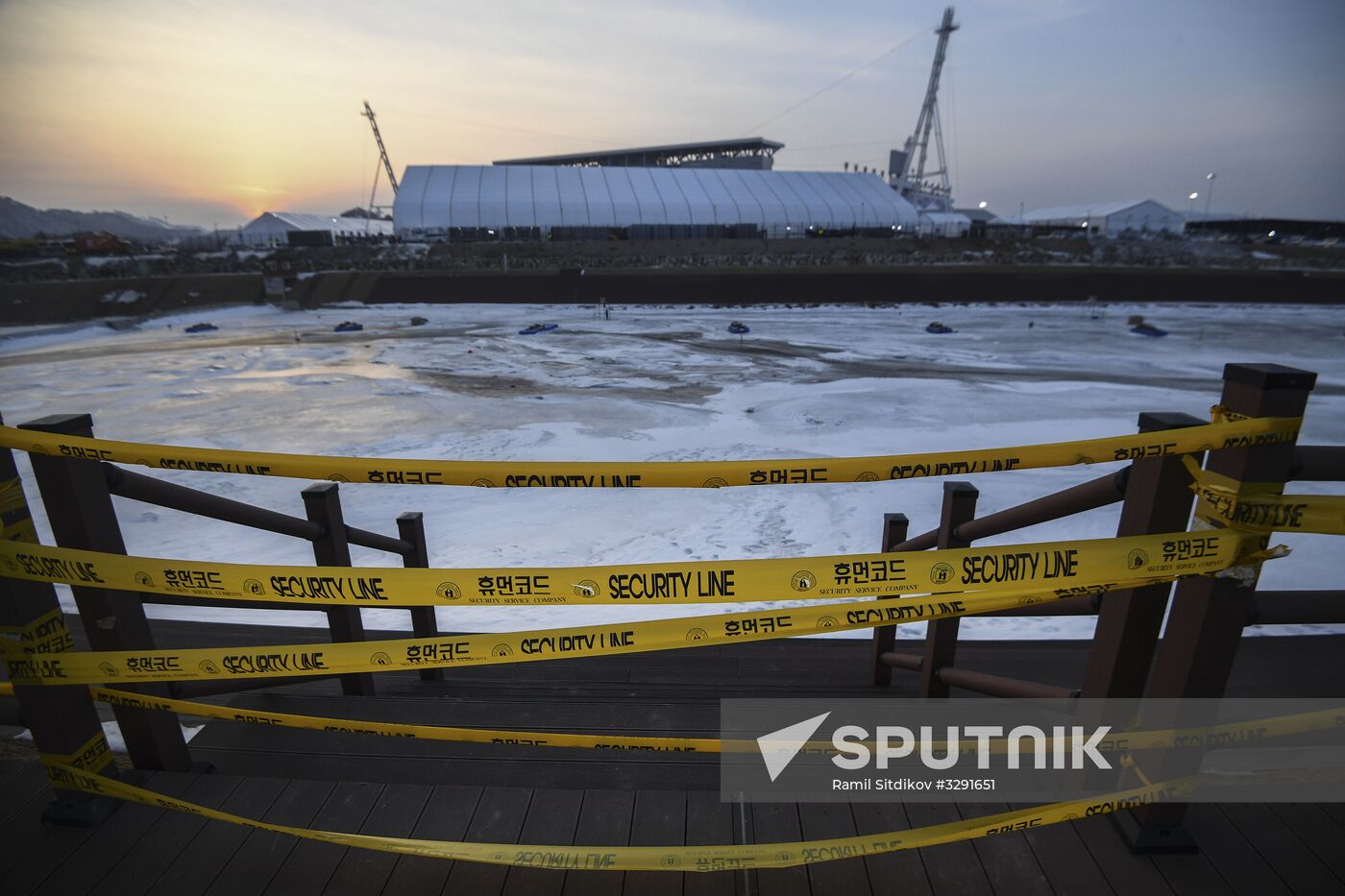 Preparation for 2018 Winter Olympics opening ceremony