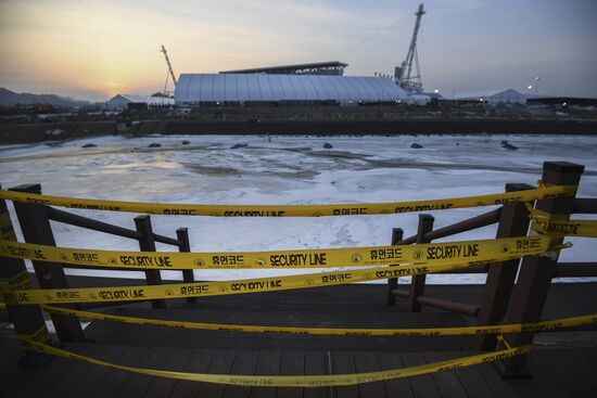 Preparation for 2018 Winter Olympics opening ceremony