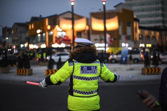 Preparation for 2018 Winter Olympics opening ceremony