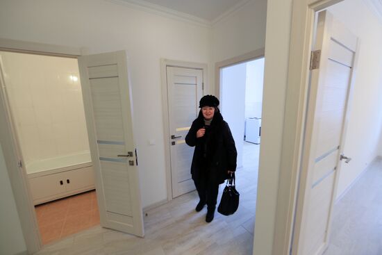 First apartment block built for Moscow's Relocation Program