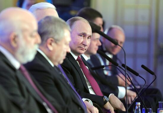 President Putin attends Russian Union of Industrialists and Entrepreneurs meeting
