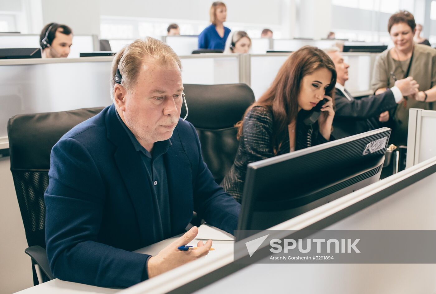 President Vladimir Putin's authorized representatives receive hotline calls