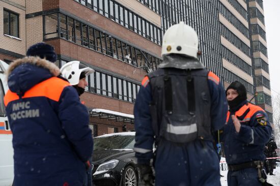 Explosion in multi-storey building in St. Petersburg