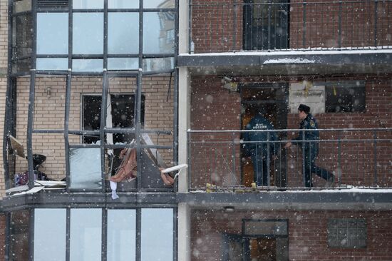 Explosion in multi-storey building in St. Petersburg