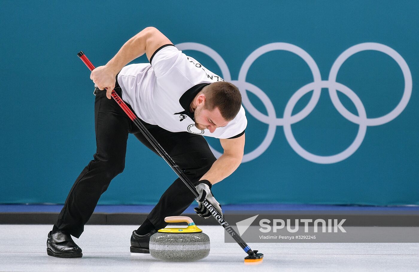 2018 Winter Olympics. Curling. Mixed doubles. Republic of Korea vs. OAR