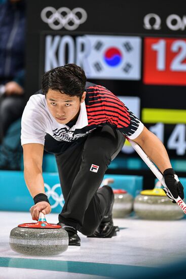 2018 Winter Olympics. Curling. Mixed doubles. Republic of Korea vs. OAR